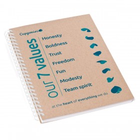 A5 kraft wire’o notebook (set of 25)
