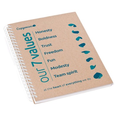 A5 kraft wire’o notebook (set of 25)